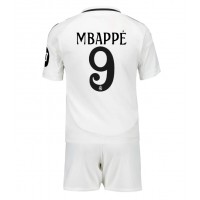 Camiseta Real Madrid Kylian Mbappe #9 Primera Equipación Replica 2024-25 para niños mangas cortas (+ Pantalones cortos)